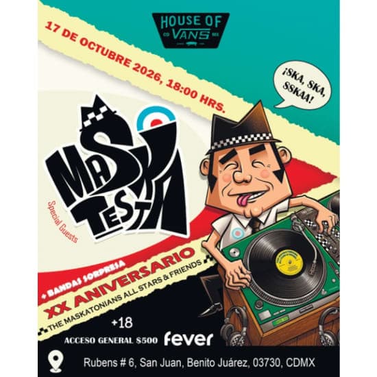 Fondo promocional del evento Maskatesta