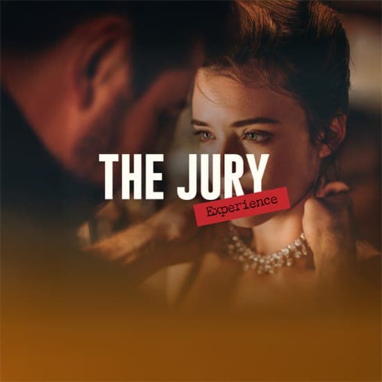 Fondo promocional del evento The Jury Experience: El Robo de los 20 Millones de Dólares