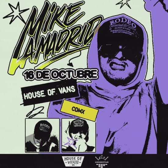 Fondo promocional del evento Mike Lamadrid