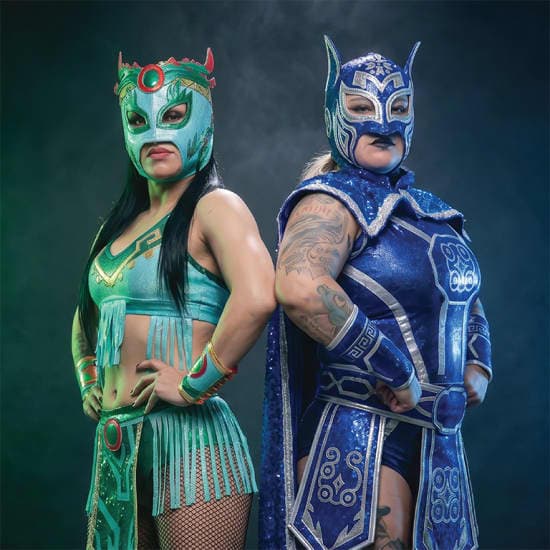 Fondo promocional del evento Mitos en el Ring