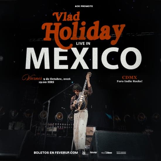 Fondo promocional del evento VLAD HOLIDAY EN CIUDAD DE MÉXICO