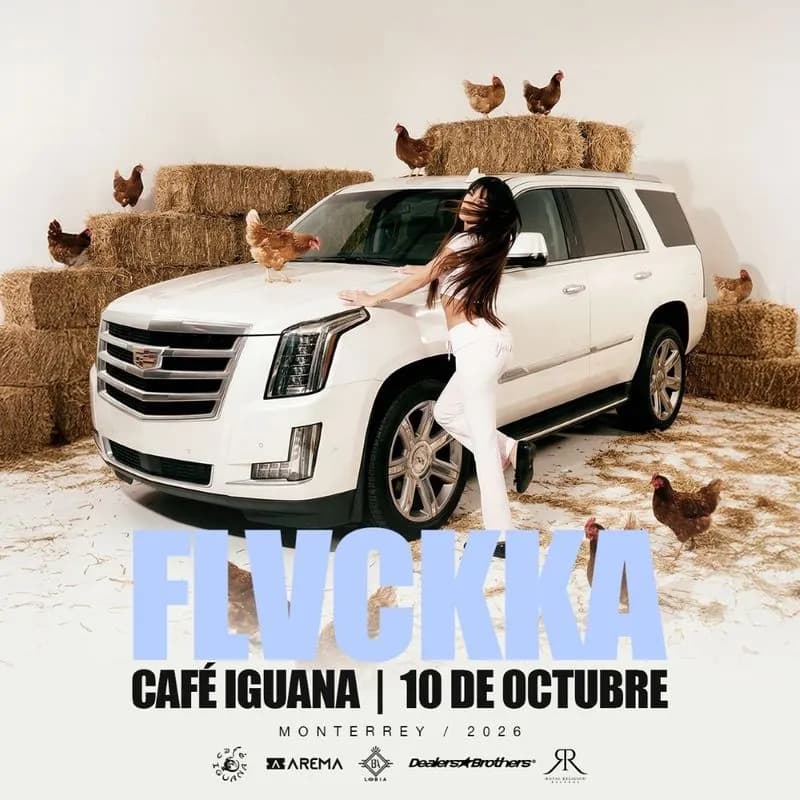 Fondo promocional del evento FLVCKKA en Monterrey