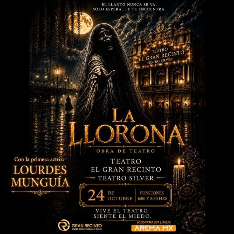 Fondo promocional del evento La Llorona en Cd. Satélite
