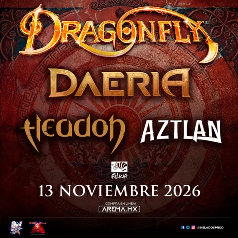 Fondo promocional del evento Dragonfly en CDMX