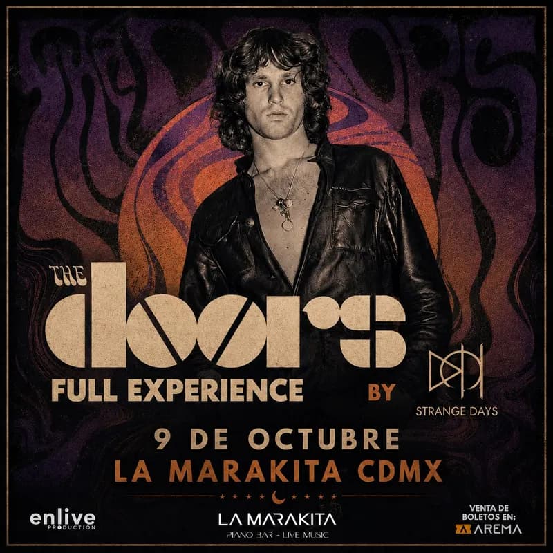 Tributo a The Doors en La Marakita in Ciudad de México – Weekly Agenda
