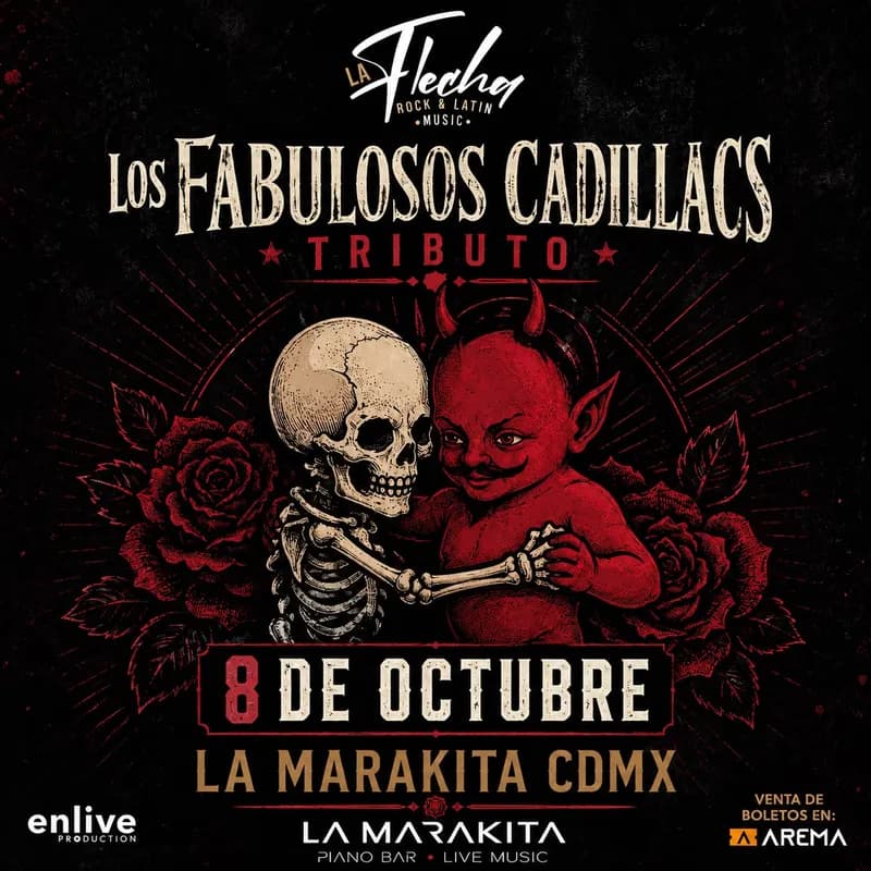 Tributo a Fabulosos Cadillacs en La Marakita en Ciudad de México