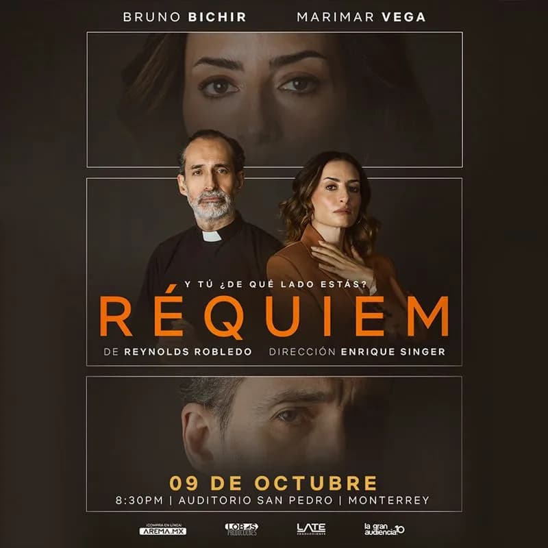 Fondo promocional del evento Réquiem en Monterrey