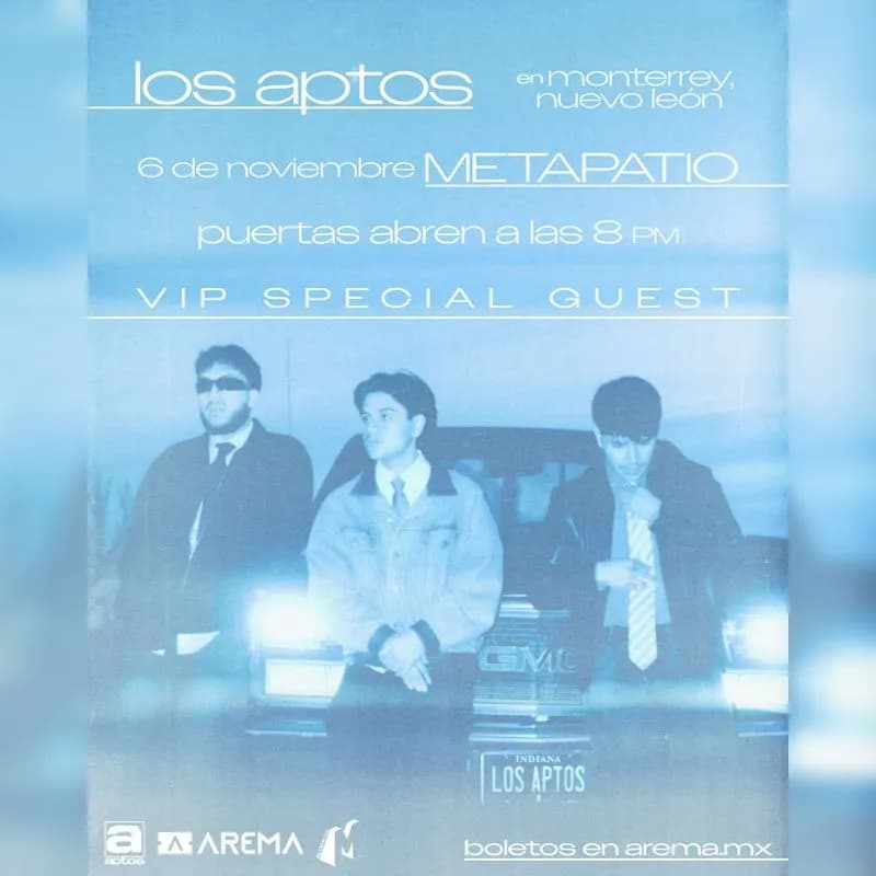 Fondo promocional del evento Los Aptos en Monterrey