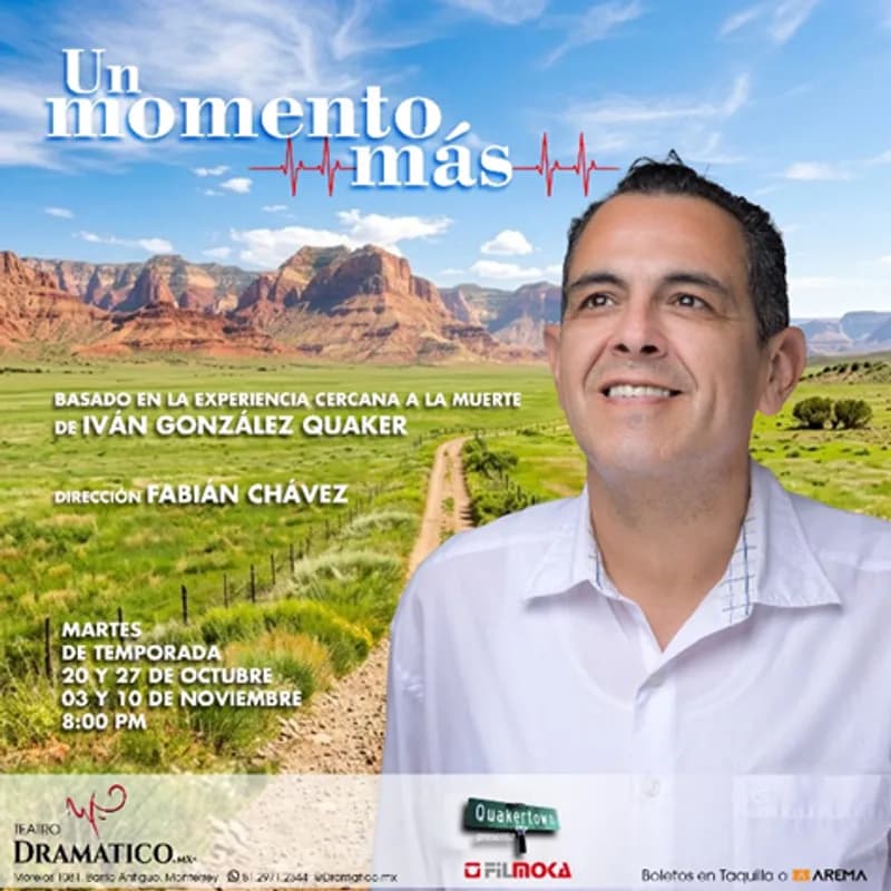 Fondo promocional del evento Un momento más