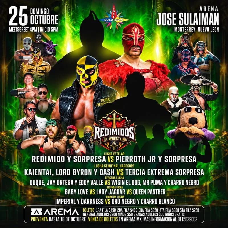 “La Revancha” Redimidos X El Wreslting en Monterrey