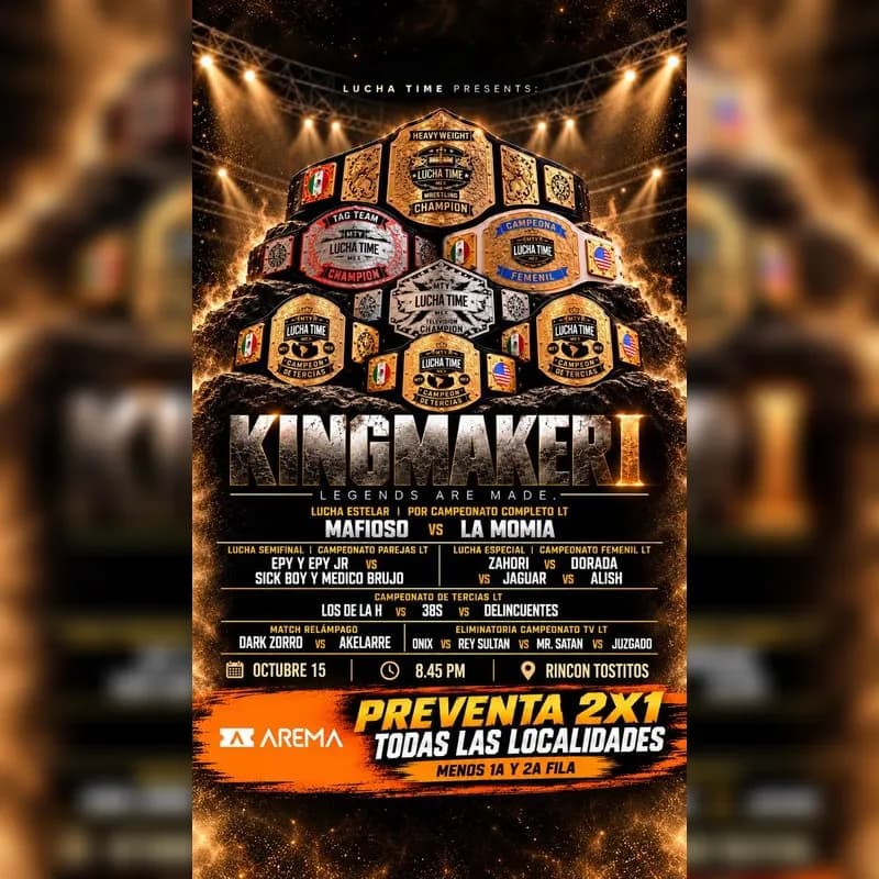 Kingmaker en Monterrey in Monterrey – Weekly Agenda