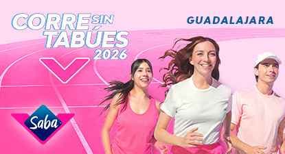 Carrera Saba® Corre Sin Tabúes Guadalajara 2026 en Guadalajara, Jalisco.