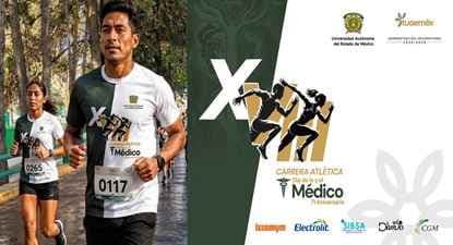 XVIII Carrera Atlética Día del Médico 71 Aniversario en Av. Jesús Carranza esq. Paseo Tollocan, Toluca, Estado de México. (a un costado de la Facultad de Medicina)