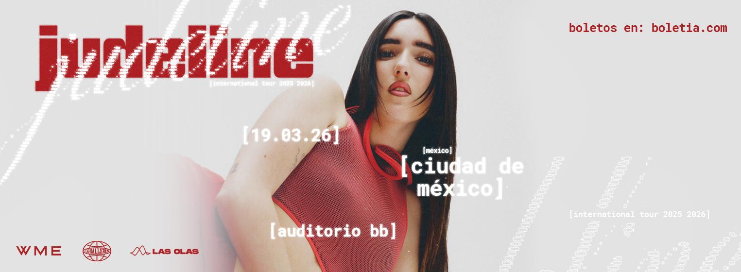 Fondo promocional del evento JUDELINE EN CIUDAD DE MÉXICO