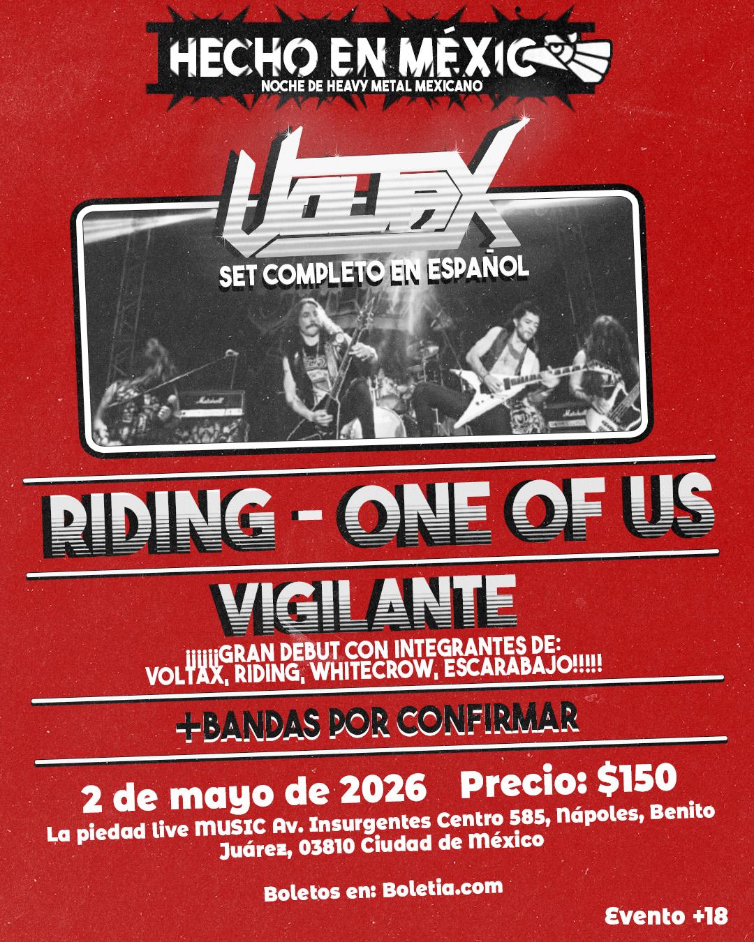 Fondo promocional del evento METAL HECHO EN MEXICO