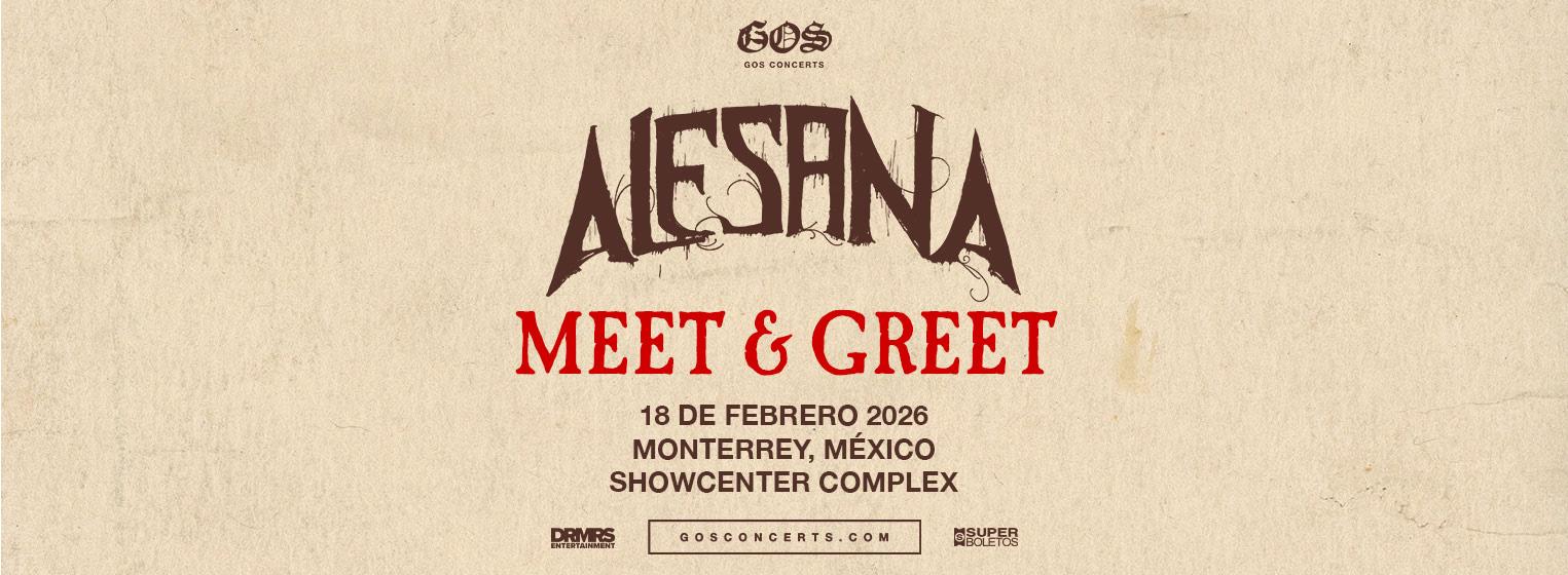 Fondo promocional del evento Meet & Greet: Alesana en Monterrey