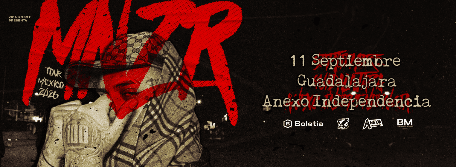 Fondo promocional del evento MNZR EN GUADALAJARA 2026