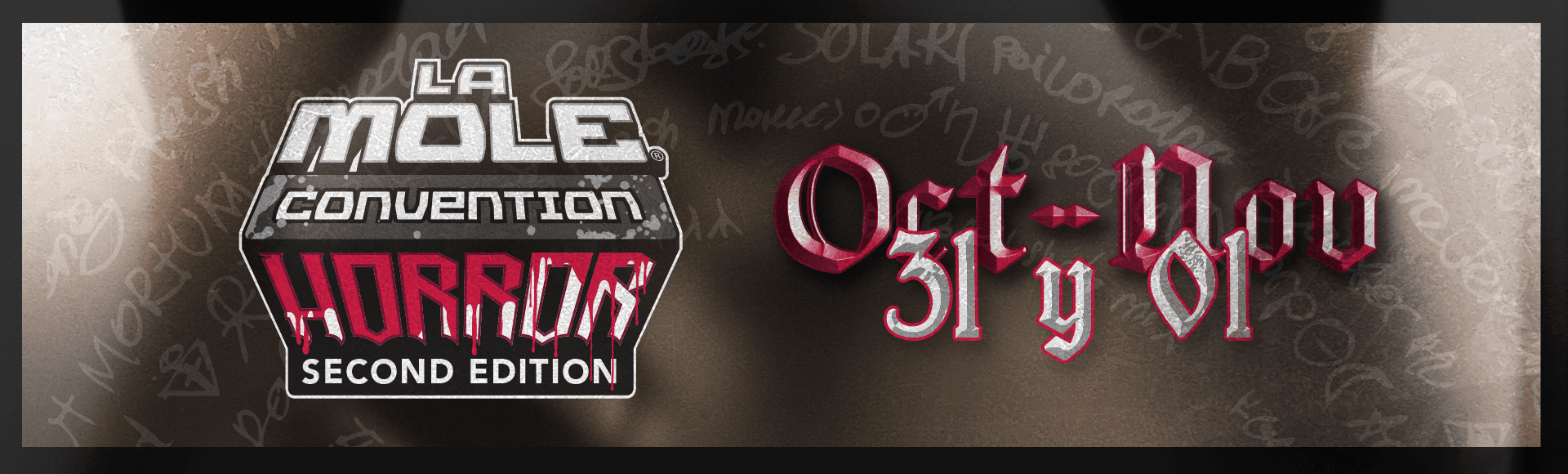 Fondo promocional del evento La Mole Horror Edition 2