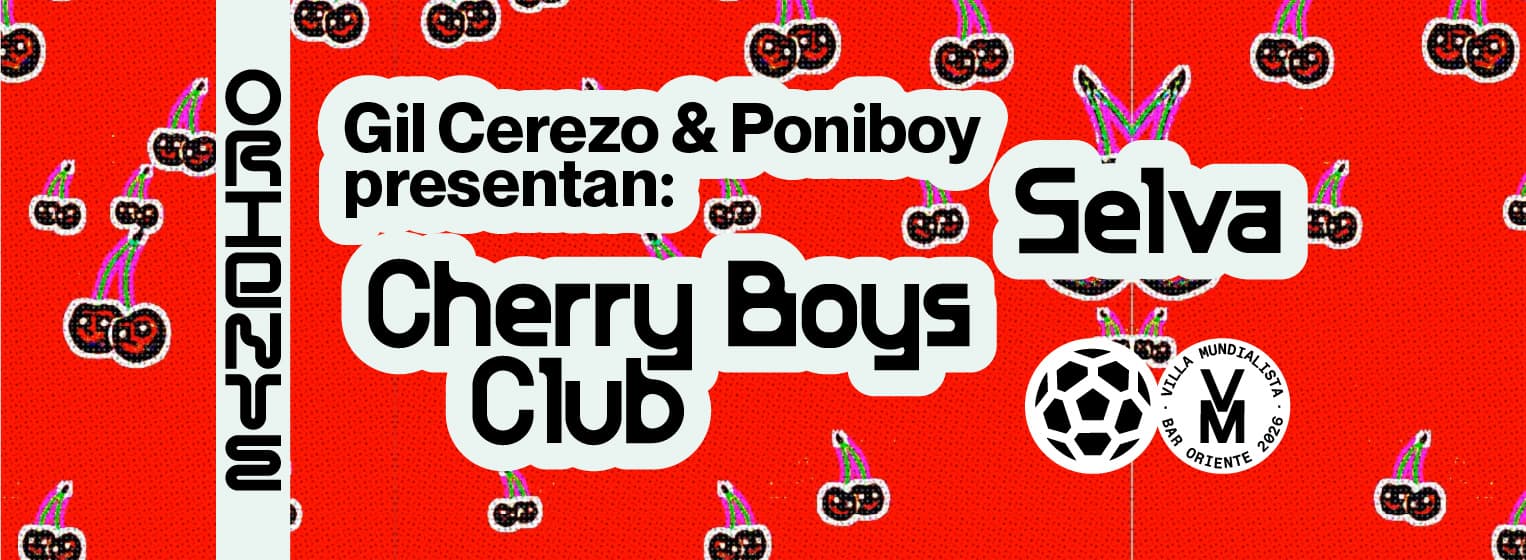 Fondo promocional del evento Gil Cerezo & Poniboy presentan: Cherry Boys Club