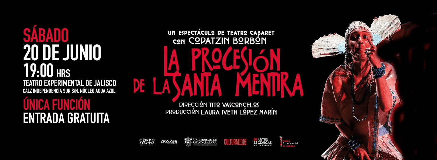 Fondo promocional del evento La procesión de la santa mentira