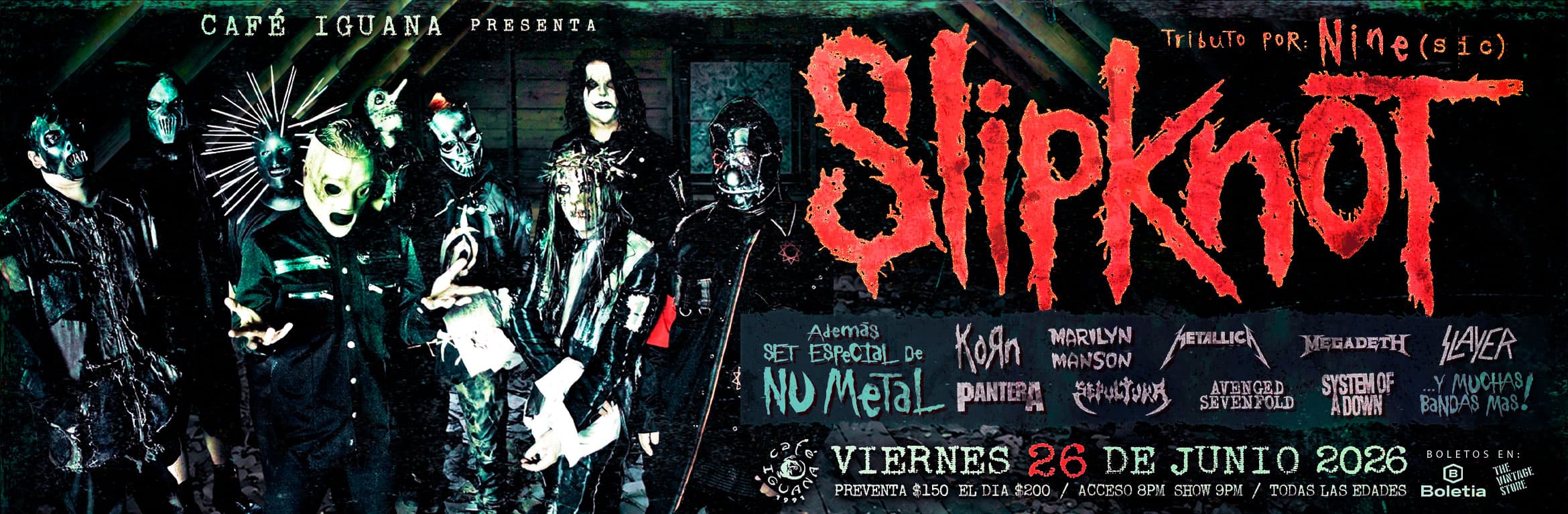 Tributo Slipknot en Monterrey