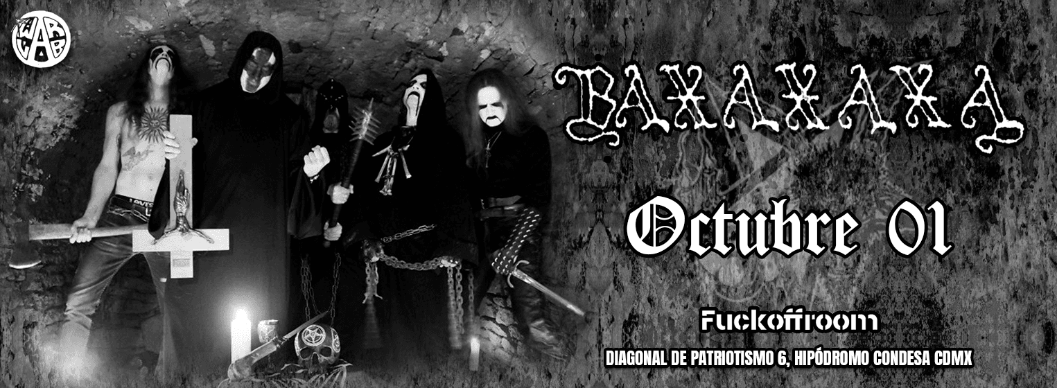 Fondo promocional del evento BAXAXAXA en CDMX