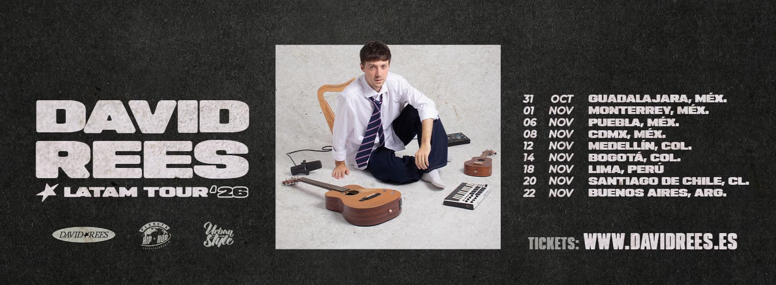 Fondo promocional del evento DAVID REES EN MONTERREY LATAM TOUR 2026