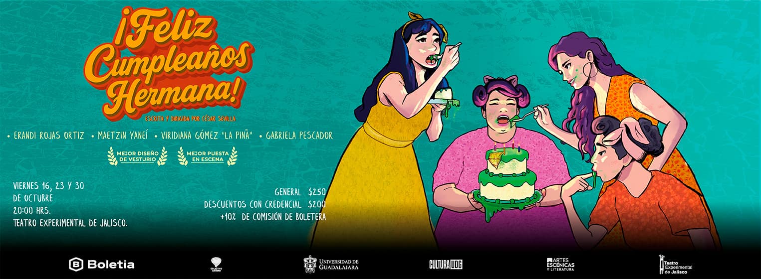 Fondo promocional del evento ¡Feliz cumpleaños hermana!