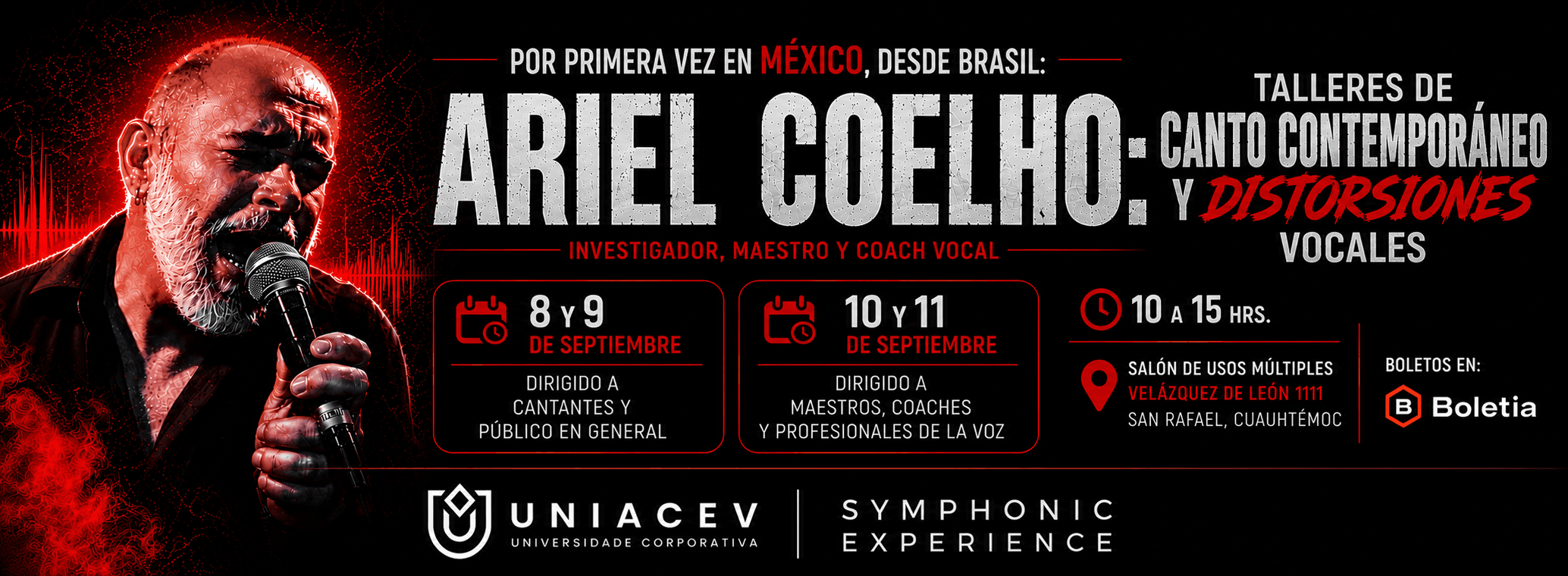 Taller para Maestros y Profesionales de la Voz en Ciudad de Mexico