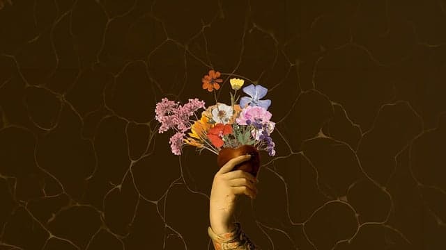 Fondo promocional del evento Una Flor en cada amor