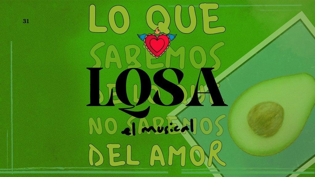 LQSA el MUSICAL Lo que Sabemos de lo que no Sabemos del Amor en Ciudad de Mexico