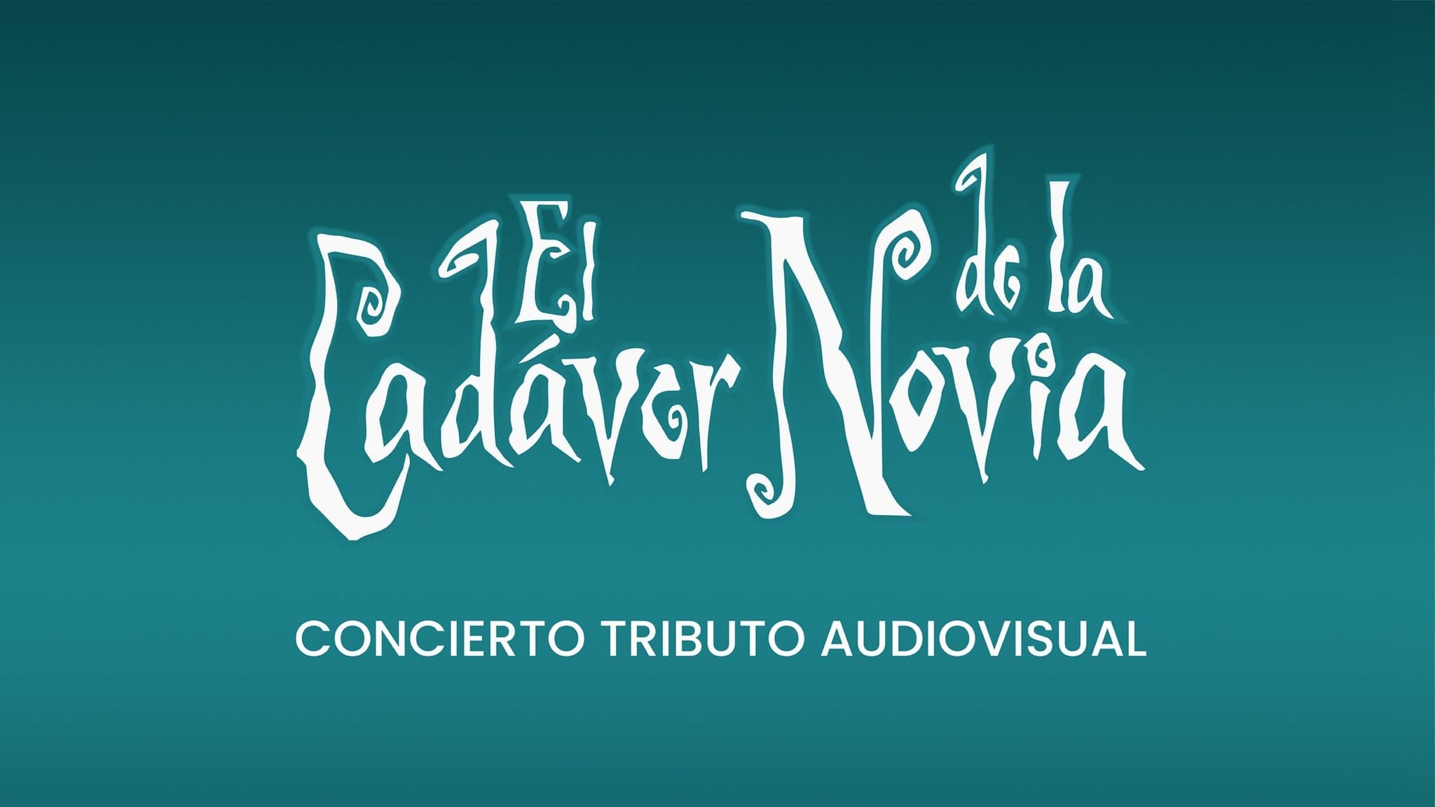 Fondo promocional del evento El Cadáver de La Novia Movie Concert Homenaje a Tim Burton