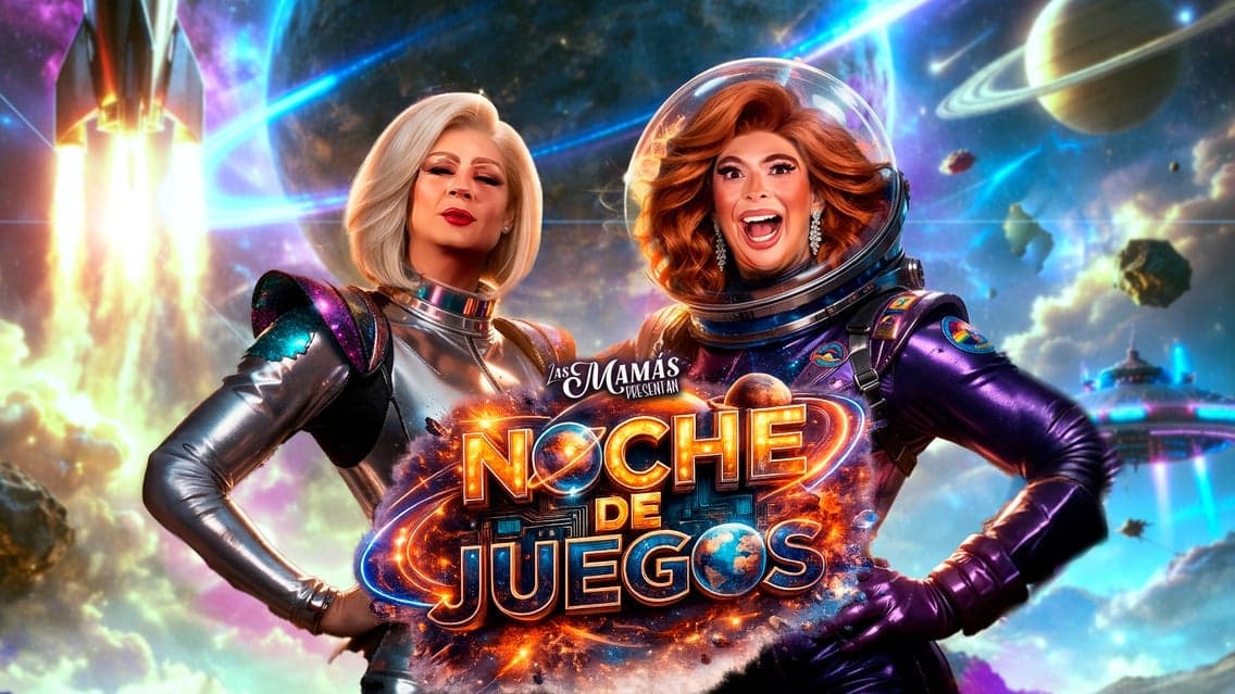 Fondo promocional del evento Las mamás presentan: noche de juegos