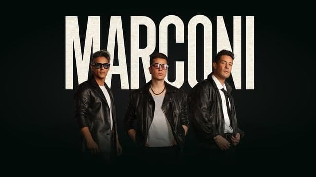 Fondo promocional del evento Marconi en concierto