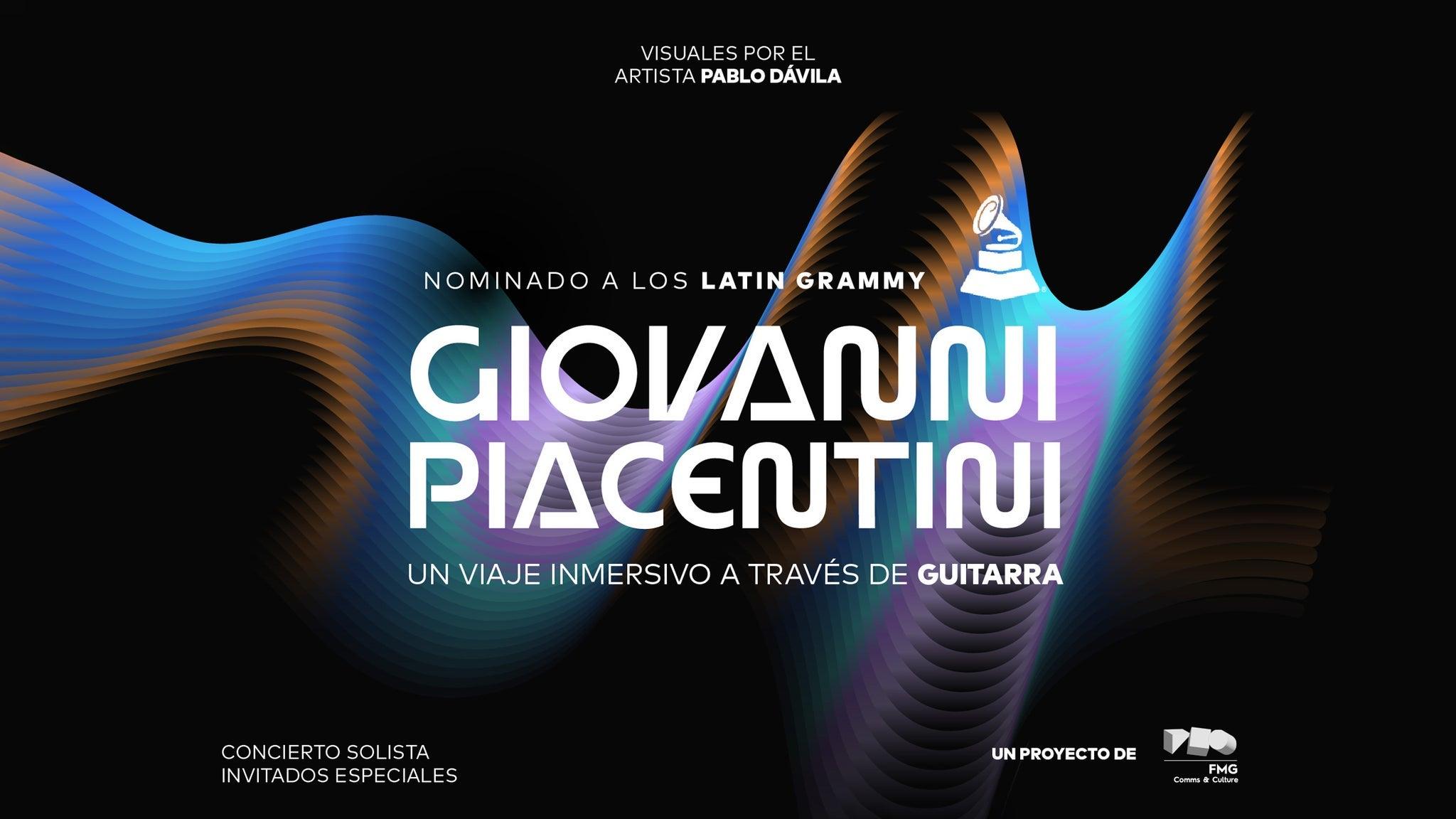 Fondo promocional del evento Giovanni Piacentini