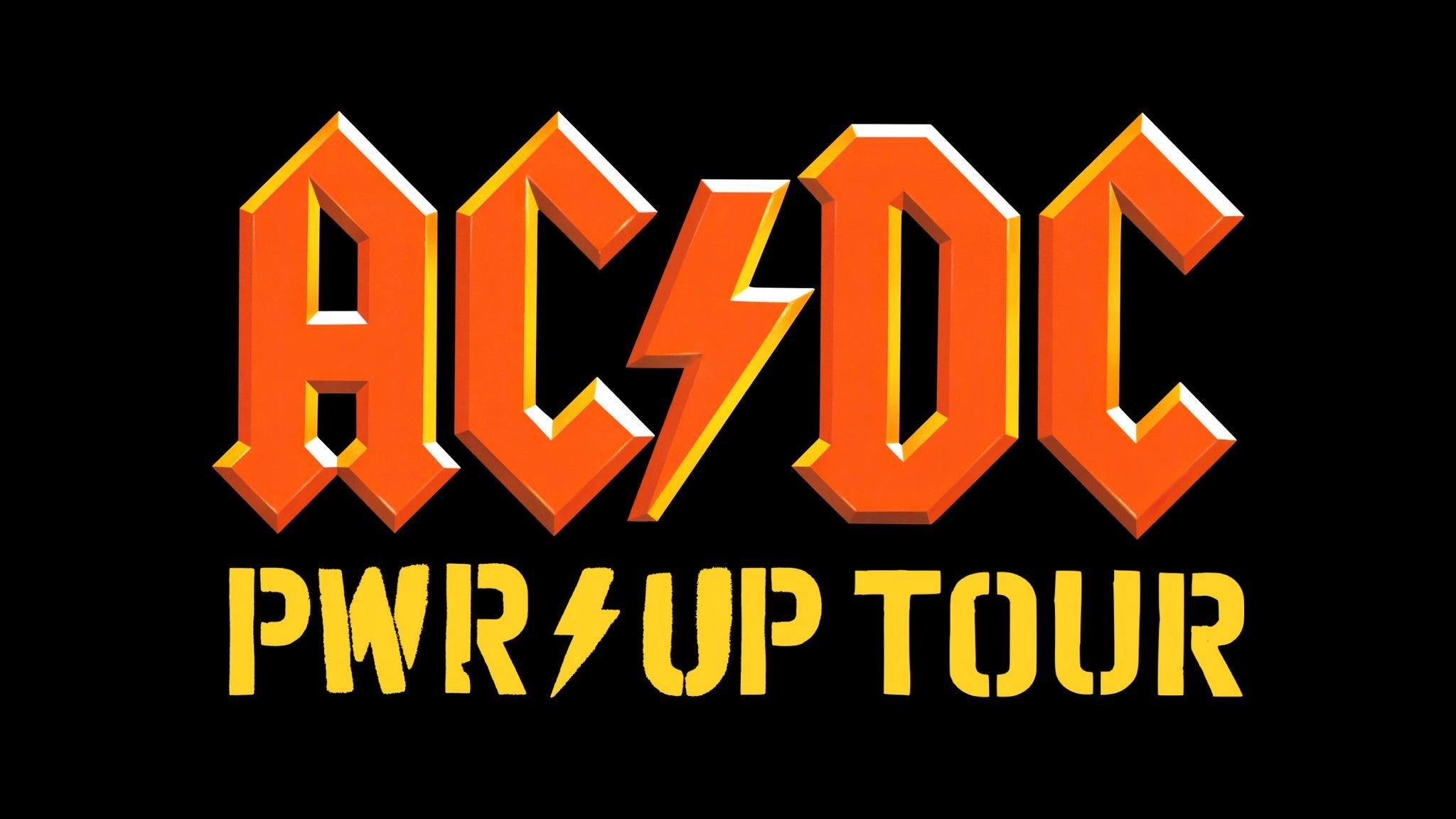 Fondo promocional del evento AC/DC - POWER UP TOUR 2026