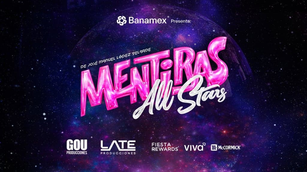 Fondo promocional del evento Mentiras, All Stars