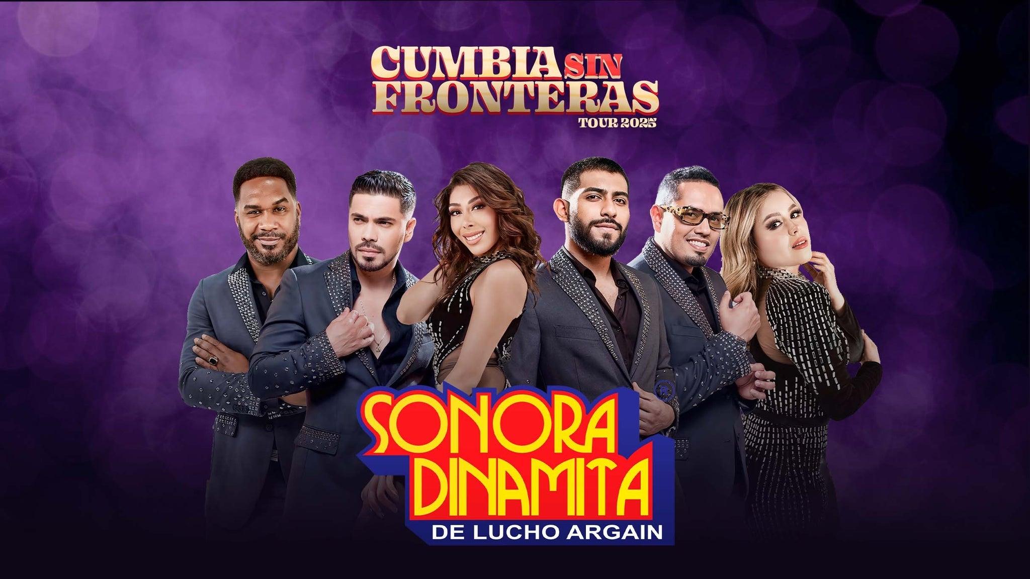 Fondo promocional del evento La Sonora Dinamita "Cumbia Sin Fronteras"