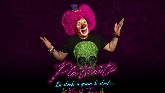 Fondo promocional del evento Platanito Show