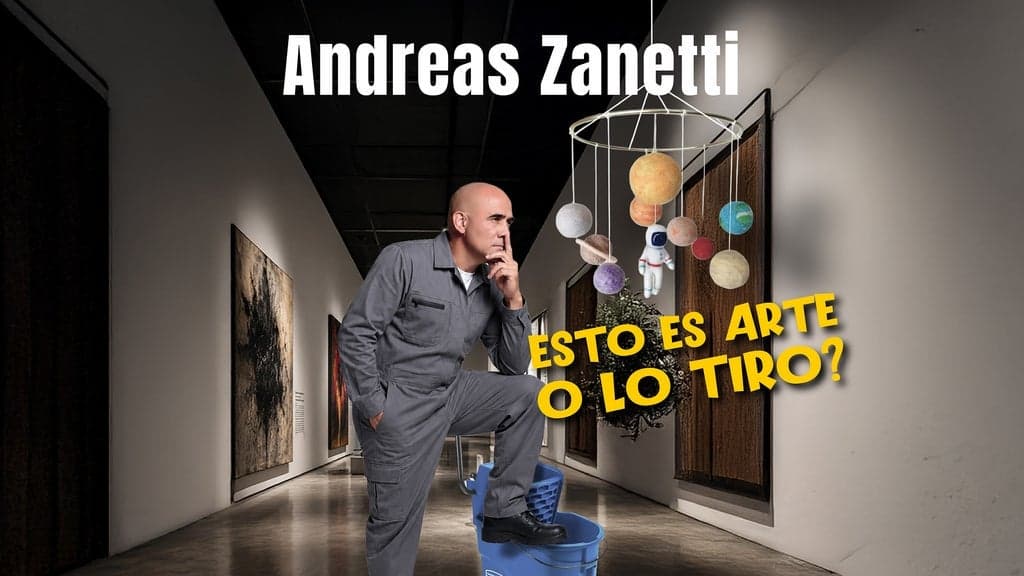 Fondo promocional del evento Andreas Zanetti, Esto es arte o lo tiro?