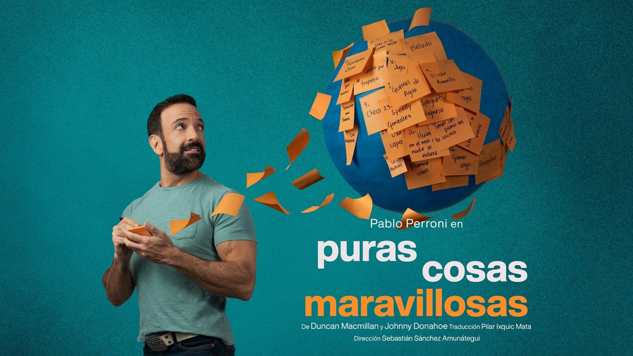 Fondo promocional del evento Puras Cosas Maravillosas