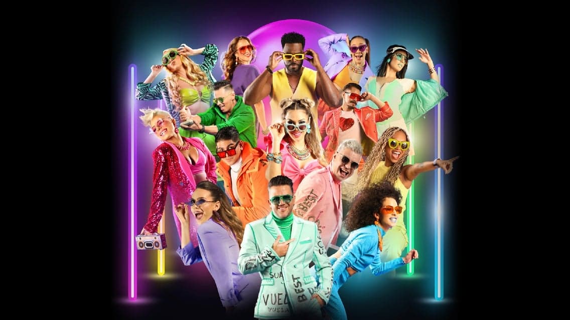 Fondo promocional del evento Déjà Vu Retro Show