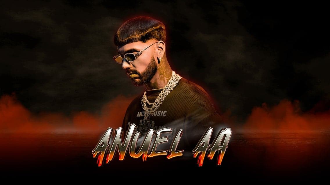 Fondo promocional del evento Anuel AA