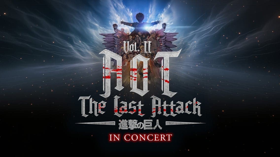 Fondo promocional del evento AOT Vol II the Last Attack in Concert