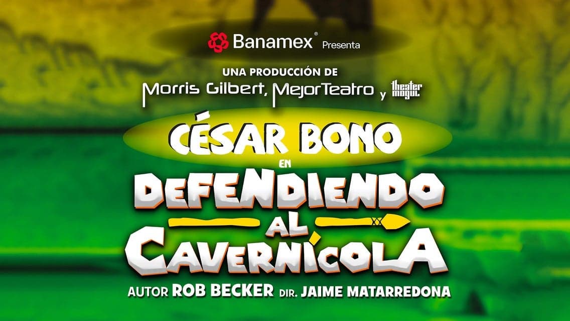 Fondo promocional del evento Defendiendo al Cavernícola con César Bono