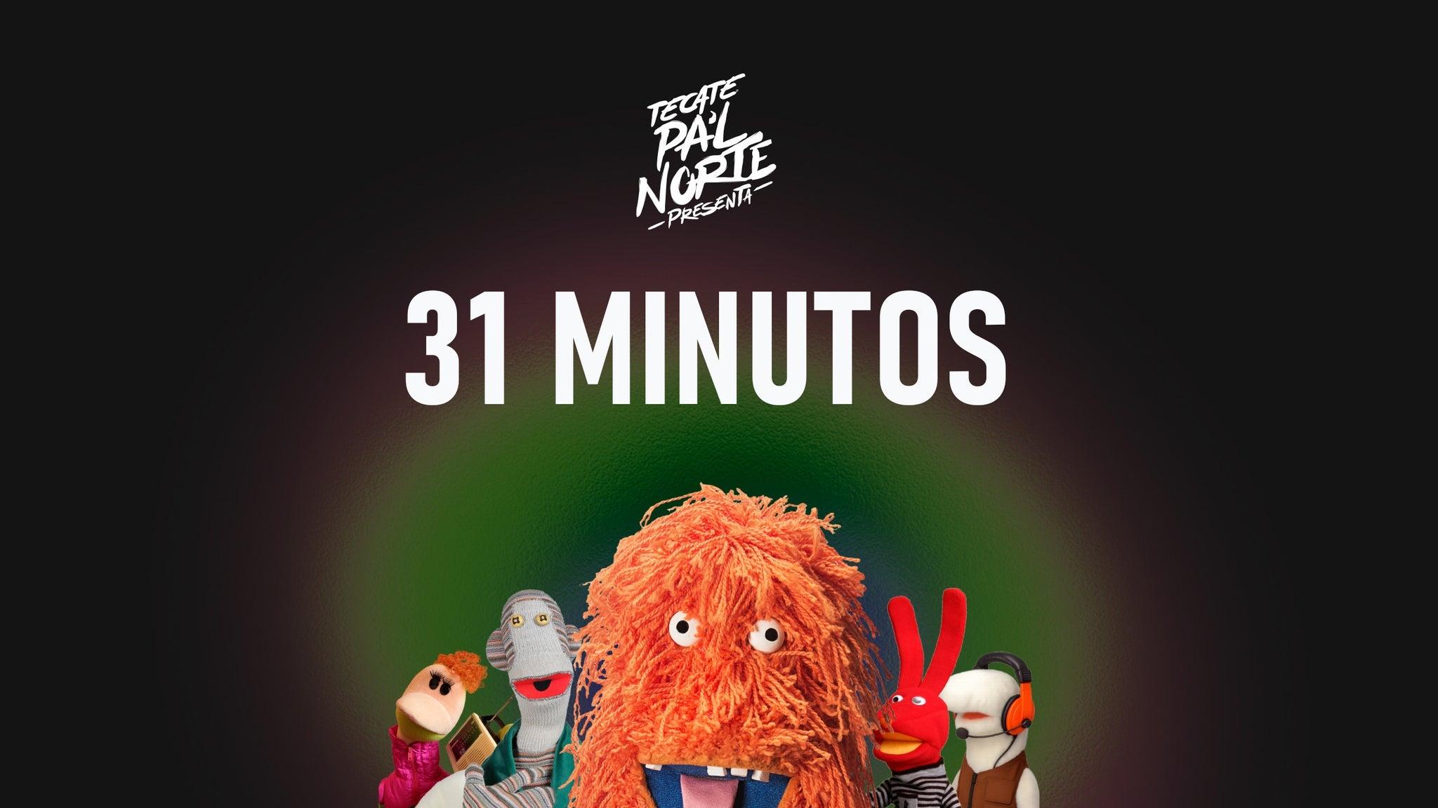 Fondo promocional del evento 31 Minutos