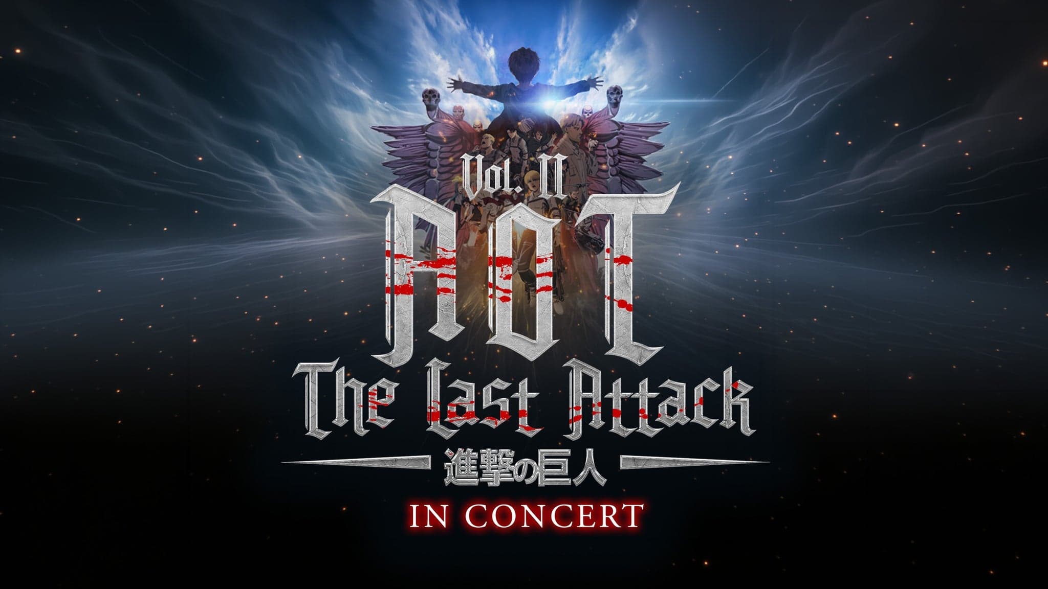 Fondo promocional del evento AOT, Vol. II The Last Attack, In Concert